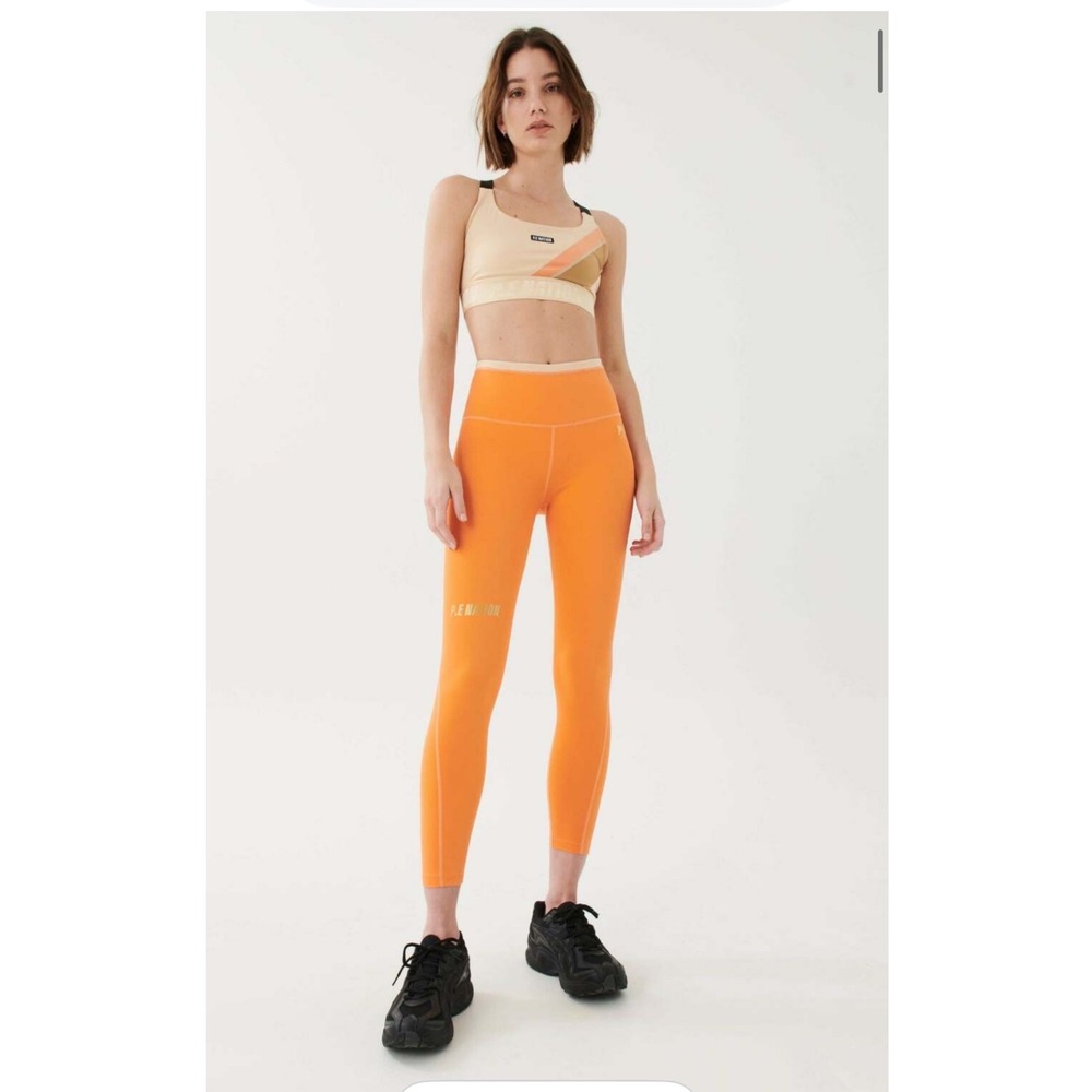PE Nation Uprise Legging Nectarine Orange High Rise Activewear XS